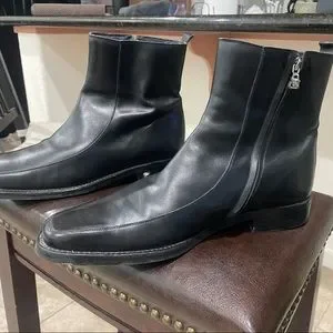Versace | Shoes | Versace Mens Shoesboots Size 1 Leather 